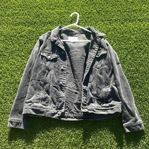 Mens fashion nova black jean jacket